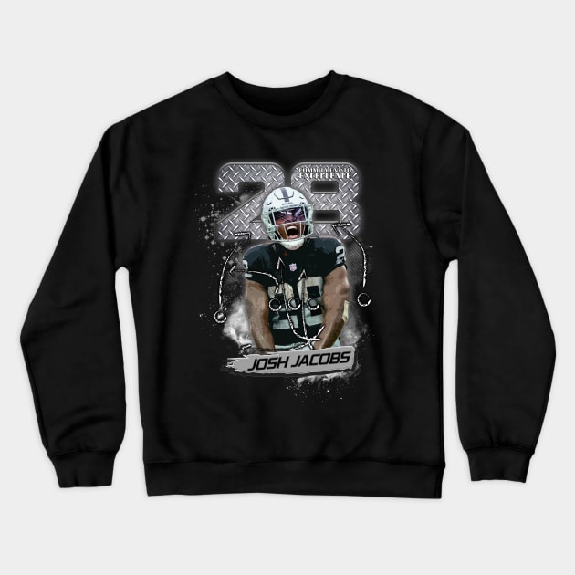 Josh Jacobs Crewneck Sweatshirt by TheDopestRobot